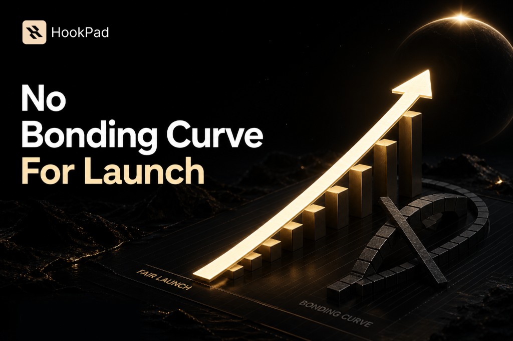 3D HookPad banner — No Bonding Curve For Launch